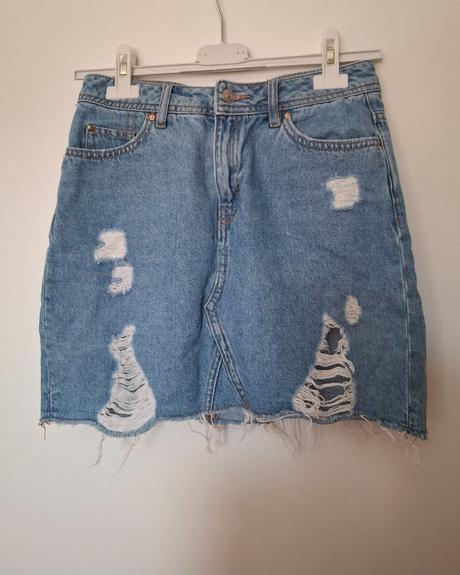 Riflová sukňa, h&m,xs