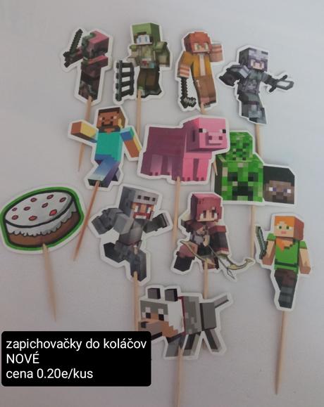 Narodeninové dekorácie na tému lego/minecraft, 