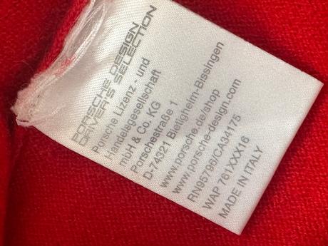 Porsche design merino + kašmír pulóver, s
