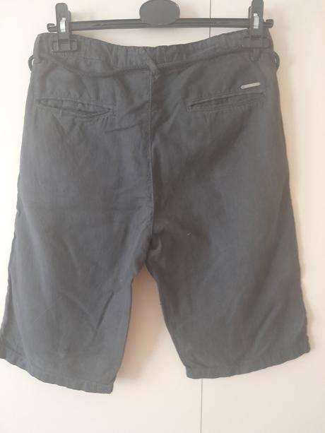Nenosené ľanové šortky, zara,164
