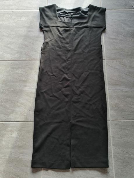 Jednoduché šaty čierne next vuk 8, v34-36, pružné, next,s