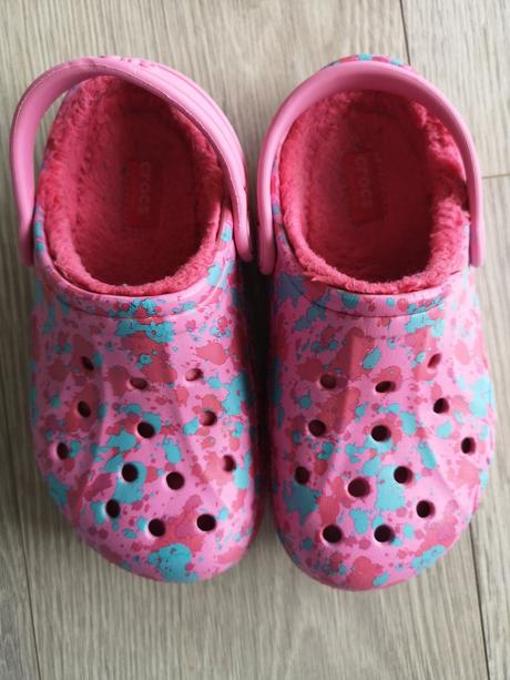 Zateplené ružové crocs 29-30, crocs,29