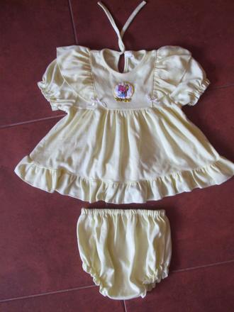 Kompletík - šaty + gaťky, 62