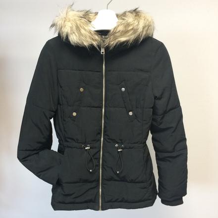 Bunda zimná čierna dámska h&m č.38, s, 165/88a,, h&m,s