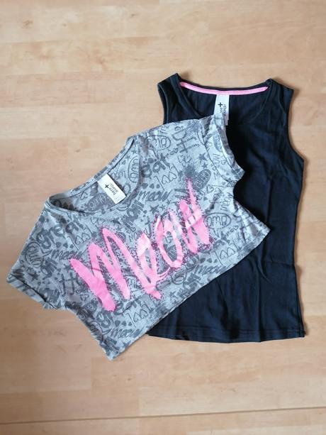 Súprava trička s tielkom, veľ. 146/152, c&a,134