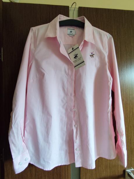 Úplne nová bledo ružová dámska košeľa beverly hill, m