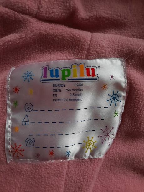 Zimný overal 62/68, lupilu,62