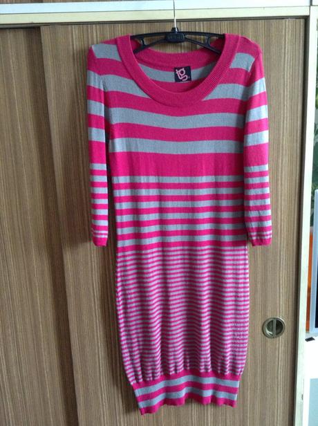 Svetríkové šaty k legínam, m