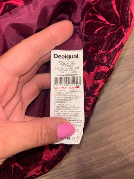 Desigual štýlový zimný kabát, desigual,158