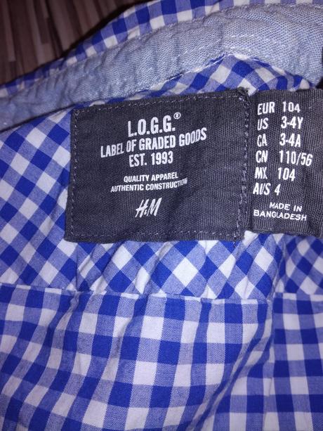 Košeľa, h&m,104