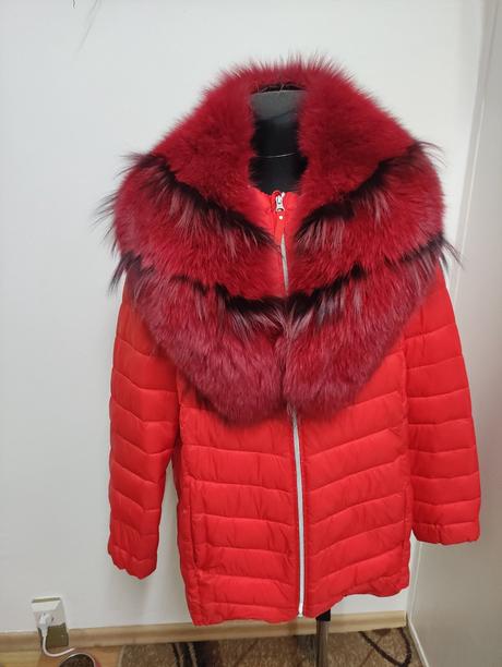 Bunda, golier pravá líška, xxxl