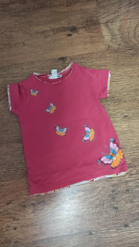 Tričko hm motýliky, h&m,110