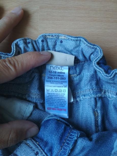 Rifľová suknička next, veľ. 86, top stav, next,86