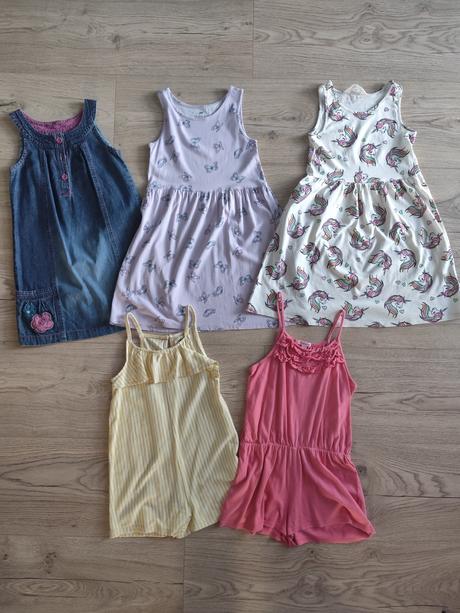 Balík šiat pre dievčatko veľ. 122/128, h&m,122