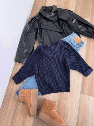 Modrý sveter, morgan,s