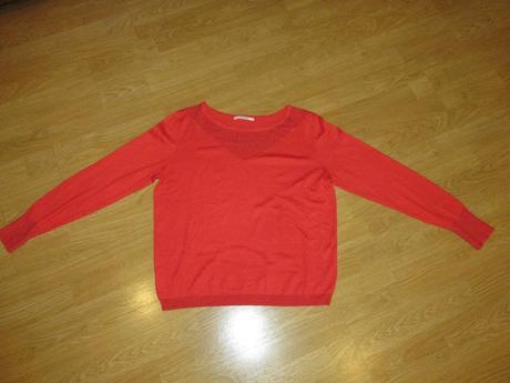 Oranžový pulover v. l, camaieu,l