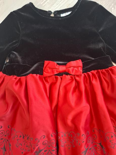 Červené / vianočné šaty, 98