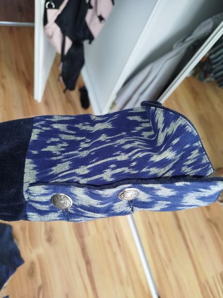 Značkový zamat kabat, xl