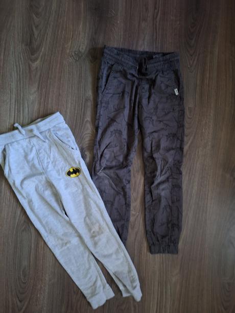 Tenke nohavice  + teplaky, h&m,128