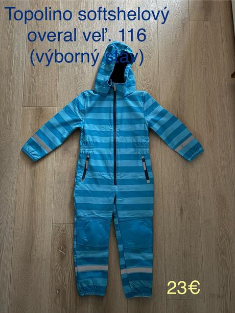 Softshelový overal topolino veľ. 116, topolino,116