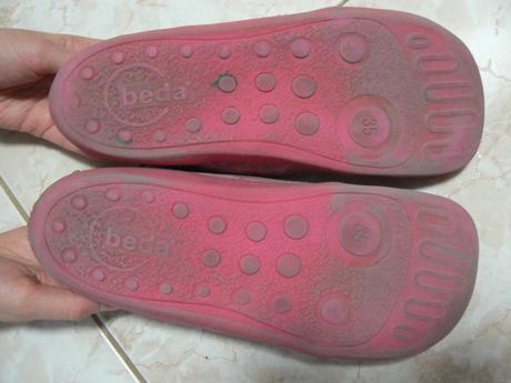 Dievčenské plátené barefoot tenisky, beda,35