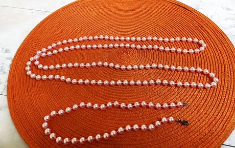 Perlový náhrdelník 40 cm, 