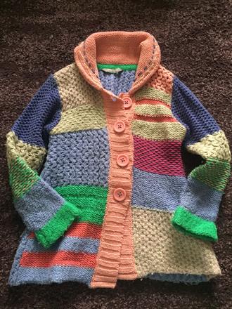 Farebny pleteny svetrik lindex, lindex,110