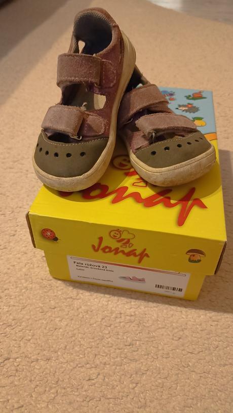 Barefoot sandále jonap fela ružová, veľ. 23, jonap,23