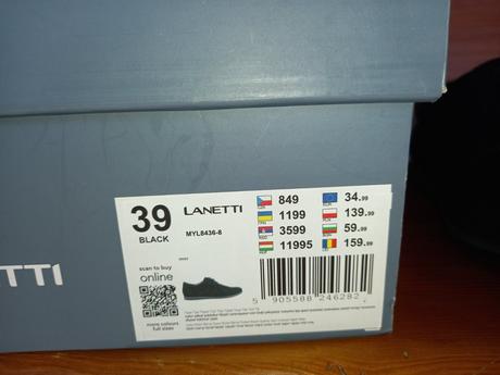 Topánky lanetti, 39