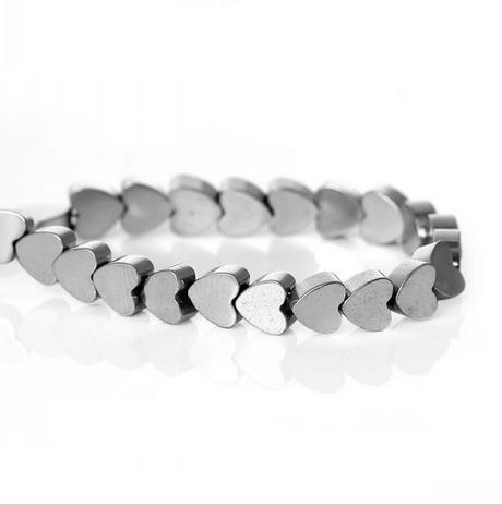 Hematitové srdiečka čierne 8 mm,