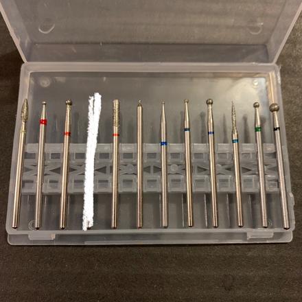 Diamantové frézky do brúsky na nechty, 