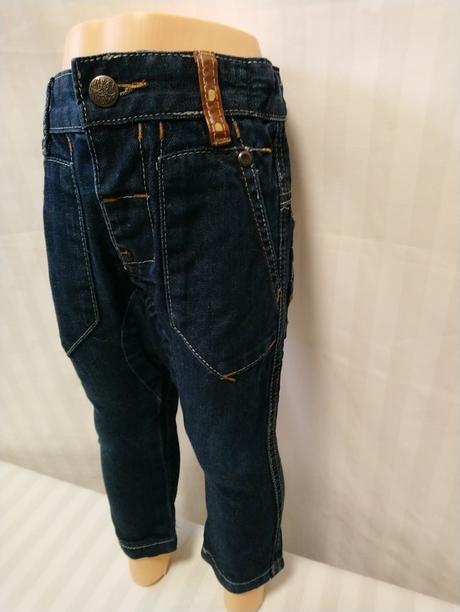 Detské tmavo modré rifle, next, 9-12 m, 80 cm, next,80