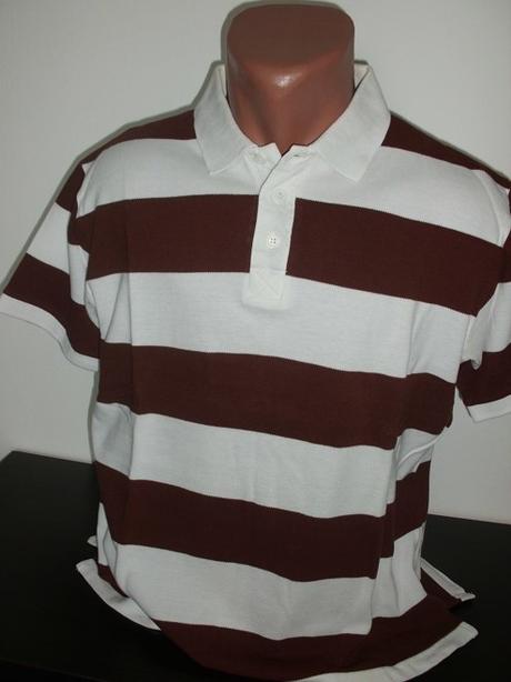 Pánske pásikavé polo tričko john f. gee, veľ. m/l, 48