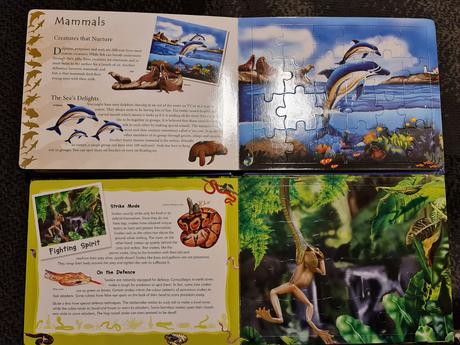Krásne zvieracie knižky s puzzle - v angličtine, 