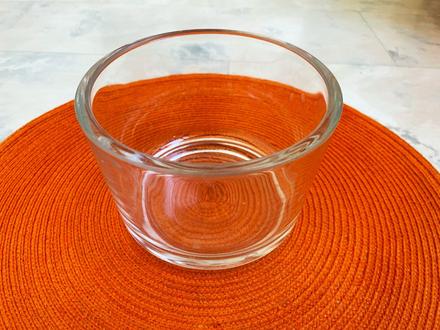 Masívny sklenený valec bohemia, 