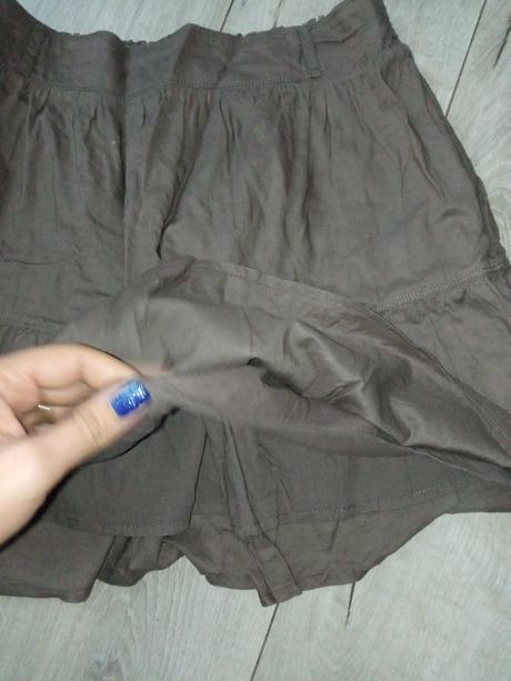 Dievčenská tmavohnedá áčková sukňa okay (176-182), okay,176