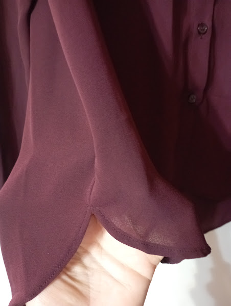 Blúzka bordová, h&m,38