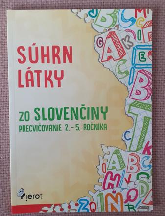 Súhrn látky zo slovenčiny 2. až 5. ročník, 