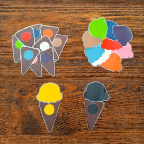 Farebná alebo číselná zmrzlinová priraďovačka,