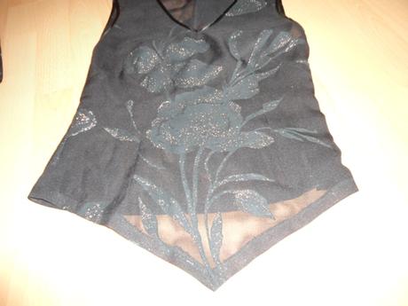 Priesvitny top / bluzka a kabatik, s
