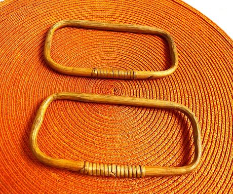 Naturálne rúčky na tašku/kabelu, 