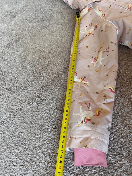 Zateplena nepremokava bunda s jednorozcami, tchibo,128