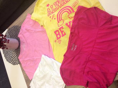 4x tričká, 146-152,spolu 5 eur, f&f,152