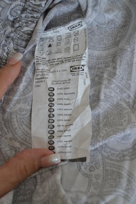 Ikea rodgersia prestieradlo s gumičkou 180x200 cm, 