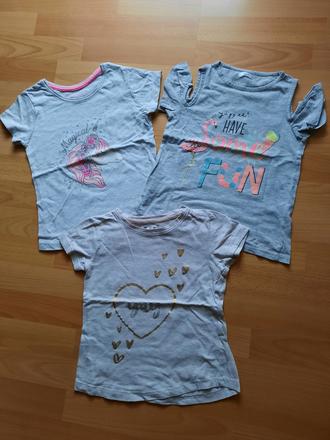 Dievčenské tričko-3 kusy, primark,122