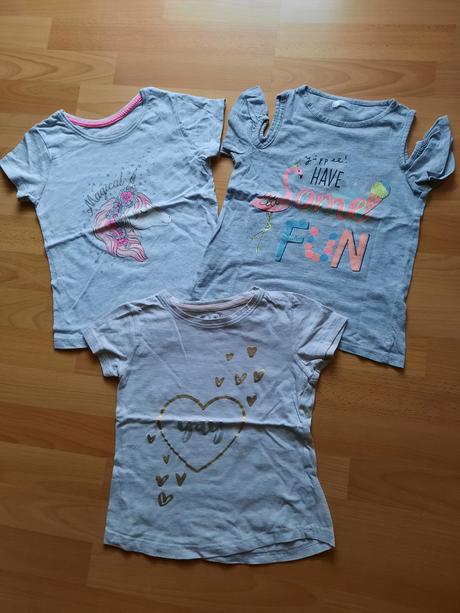 Dievčenské tričko-3 kusy, primark,122