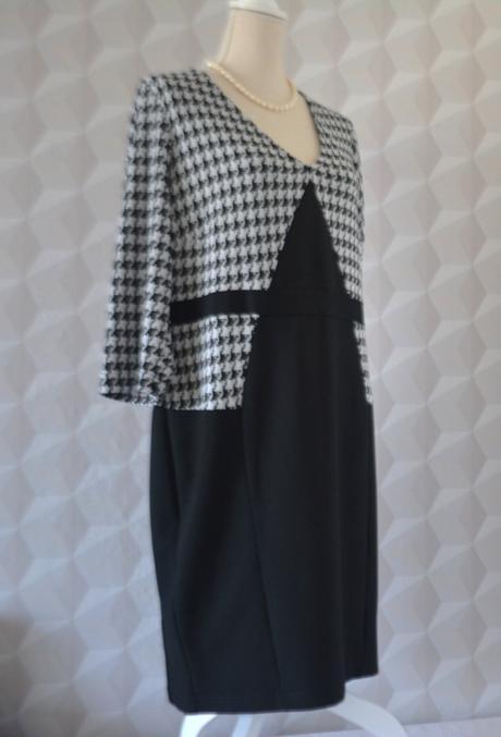 Dámske čierno-biele šaty veľ. xl/xxl, xl