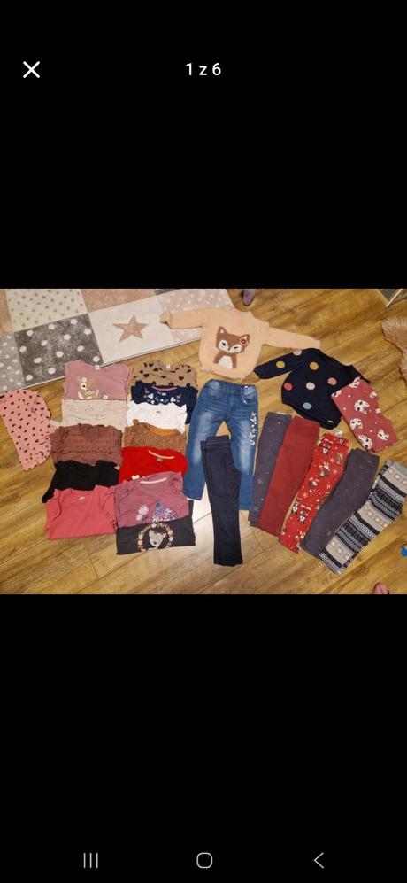 Balík  pre dievčatko č. 110, 104–116