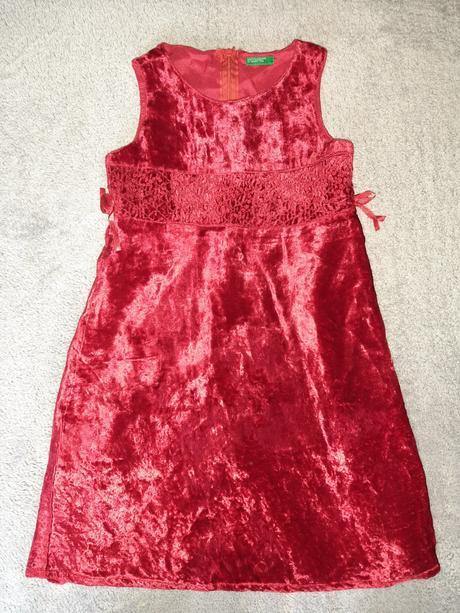 Vianocne saty 98/104, benetton,104