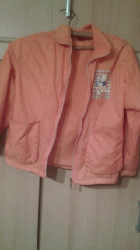 2 oranžové mikiny macko pu, obojstranné, 134